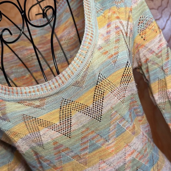 Vintage Chevron Knit Dress - Picture 2 of 3